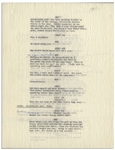 Moe Howard's 11pp. Script for ''The New Three Stooges'' Episode ''Goldibear and the Three Stooges'', Circa 1965 -- Annotated by Moe With His Signatures -- 8.5'' x 11'' Loose Pages, Near Fine